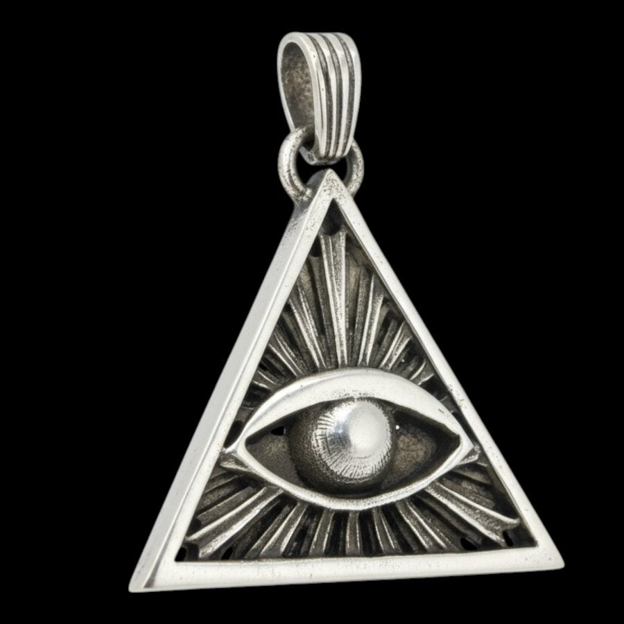 Masonic Medal Visor Eye in Silver 4 X 3 Cm 10 Gr Art 305 - Bricks Masons