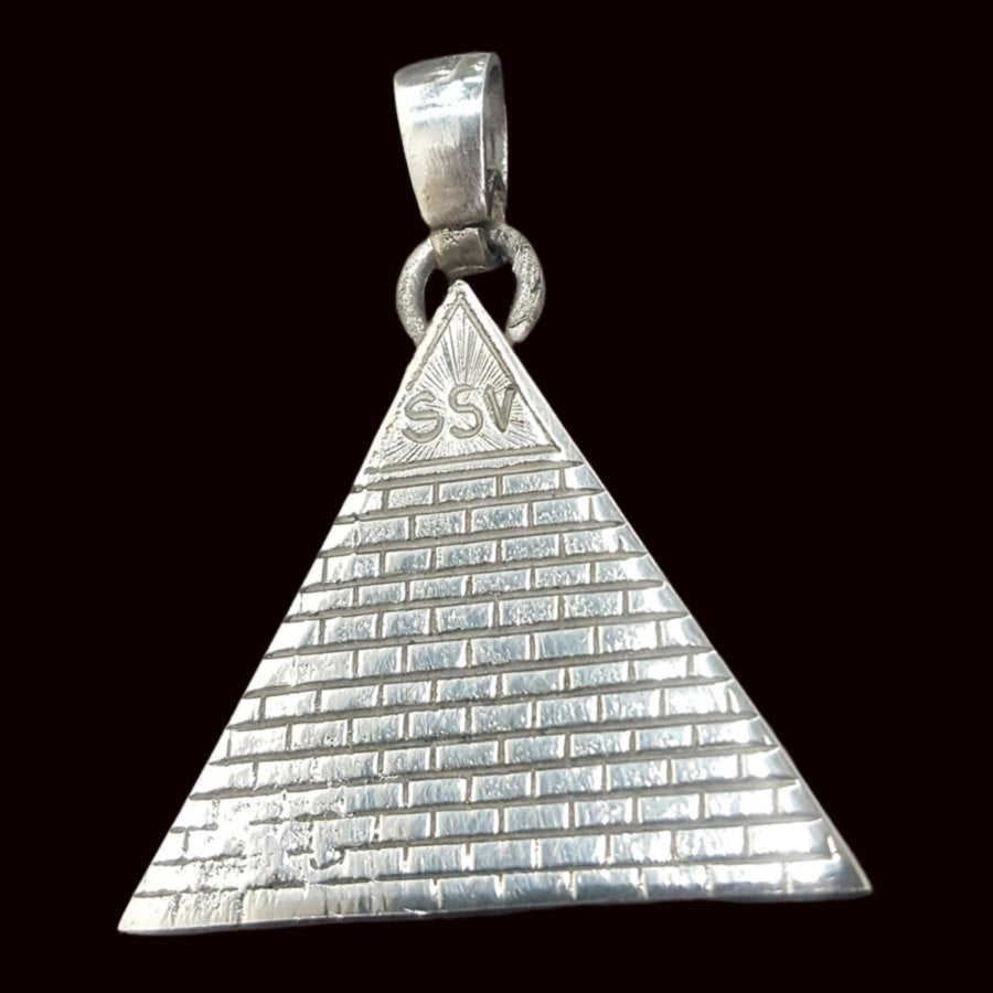 Masonic Medal Visor Eye in Silver 4 X 3 Cm 10 Gr Art 305 - Bricks Masons
