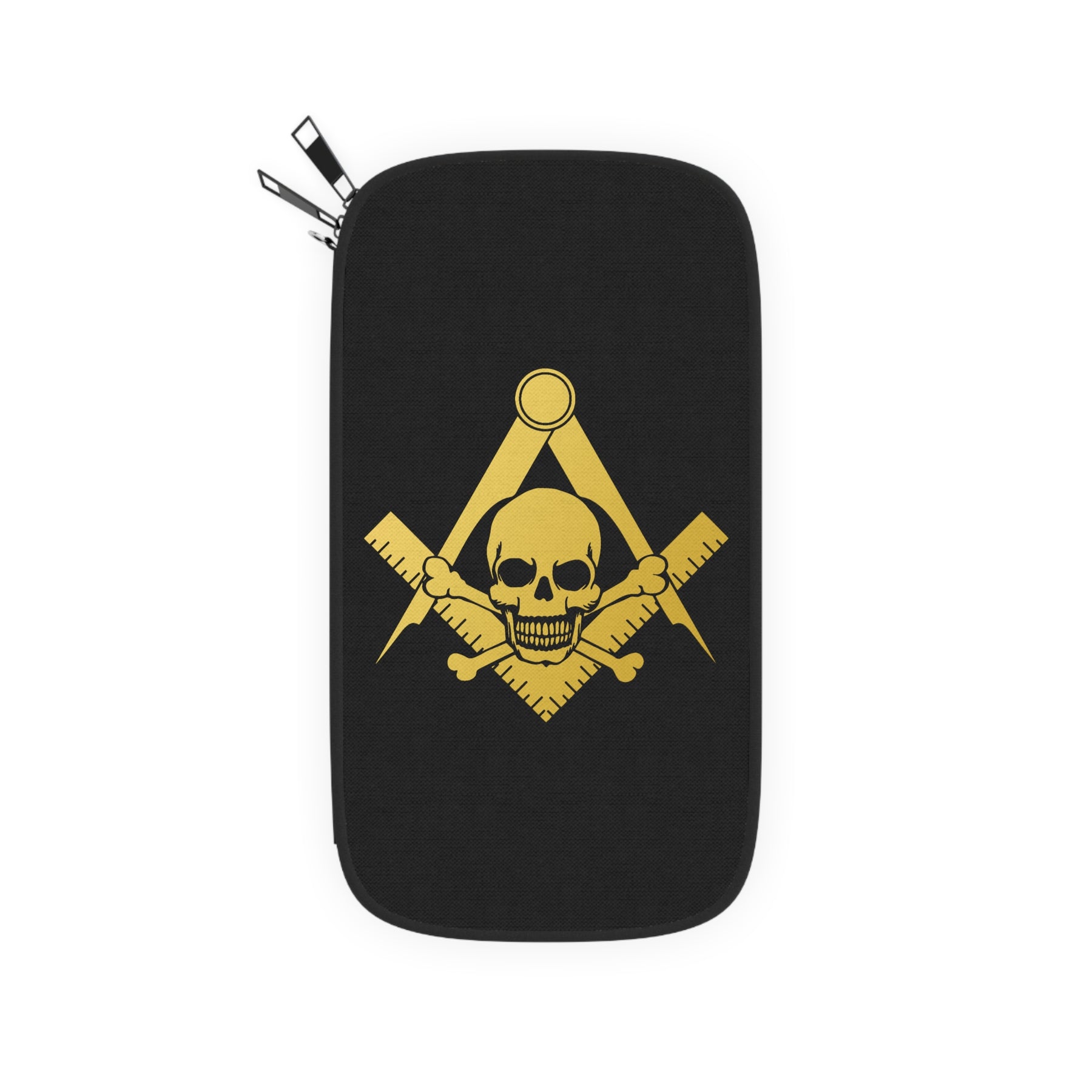 Widows Sons Passport Wallet - Skull & Bones With S&C With Shoulder & Wrist Strap - Bricks Masons