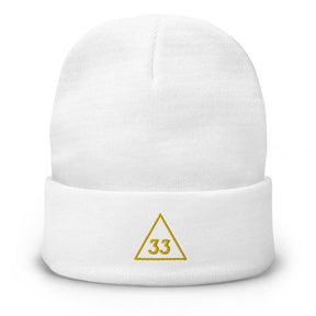 33rd Degree Scottish Rite Beanie - Golden Embroidery - Bricks Masons