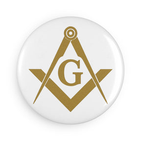 Master Mason Blue Lodge Magnet - Decorative Refrigerator - Bricks Masons