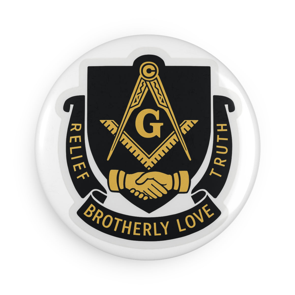 Master Mason Blue Lodge Magnet - Decorative Refrigerator - Bricks Masons