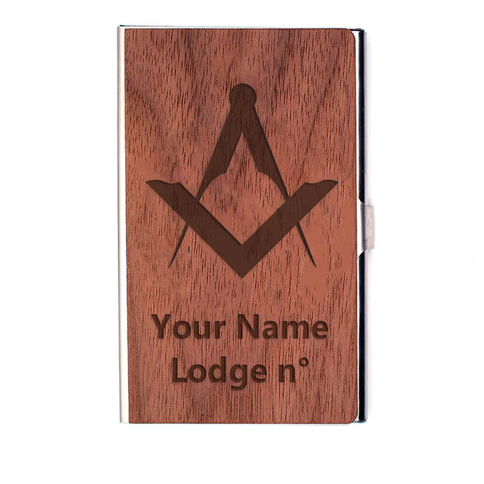 Master Mason Blue Lodge Card Holder - (RFID Protection) - Bricks Masons