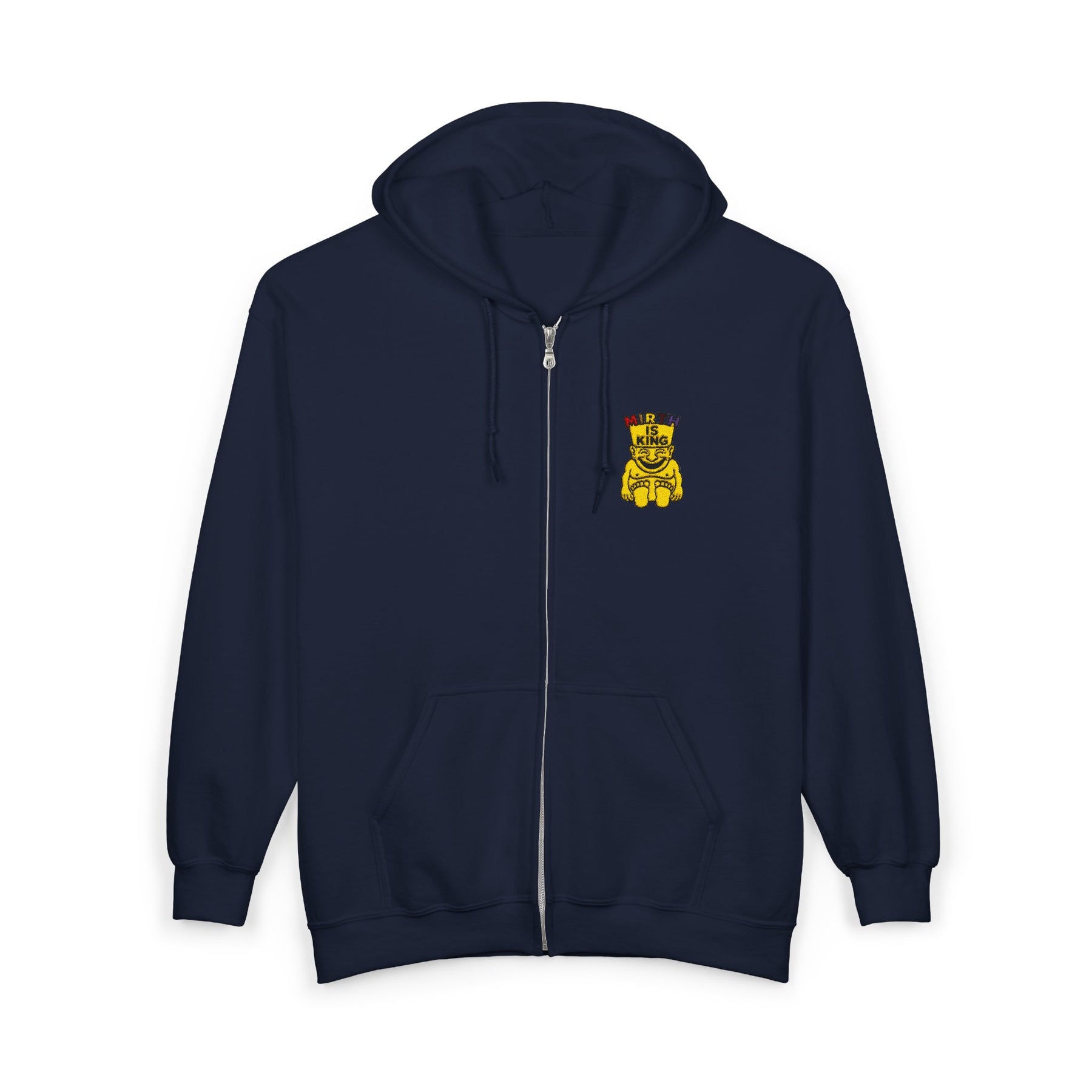 Royal Order of Jesters Hoodie - Zip Up Jacket with Emblem Embroidery - Bricks Masons