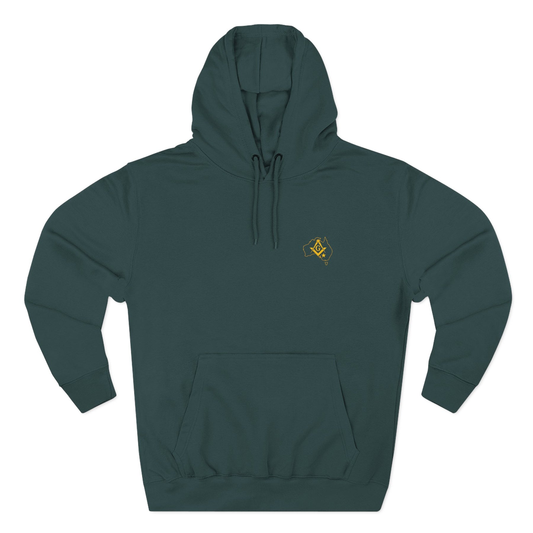 Master Mason Blue Lodge Australia Jurisdiction Hoodie - Embroidered Front Emblem - Bricks Masons