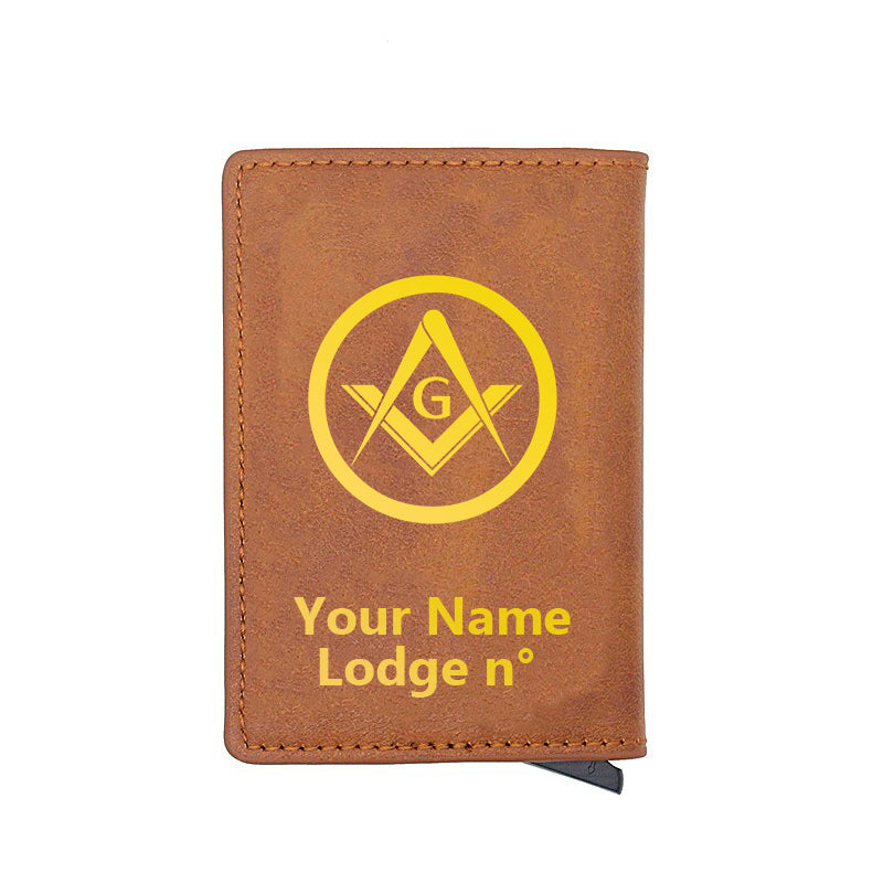 Master Mason Blue Lodge Wallet - Various Colors - Bricks Masons