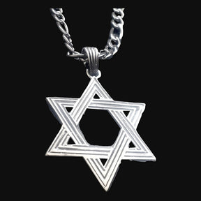 Star of David Alphabet Pendant in Silver 3.5 cm 6 g Art 500 - Bricks Masons