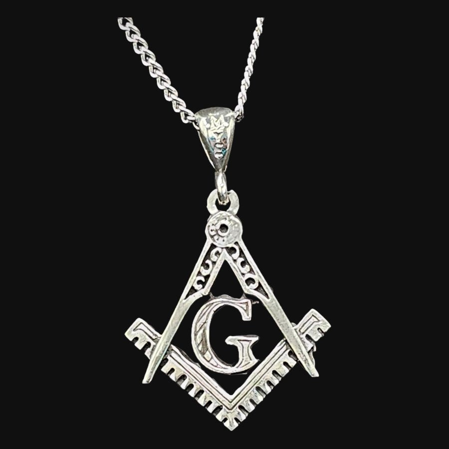 Masonic Pendant Master Degree in 925 Silver 2.5 cm 4.5 gr Art 52 - Bricks Masons