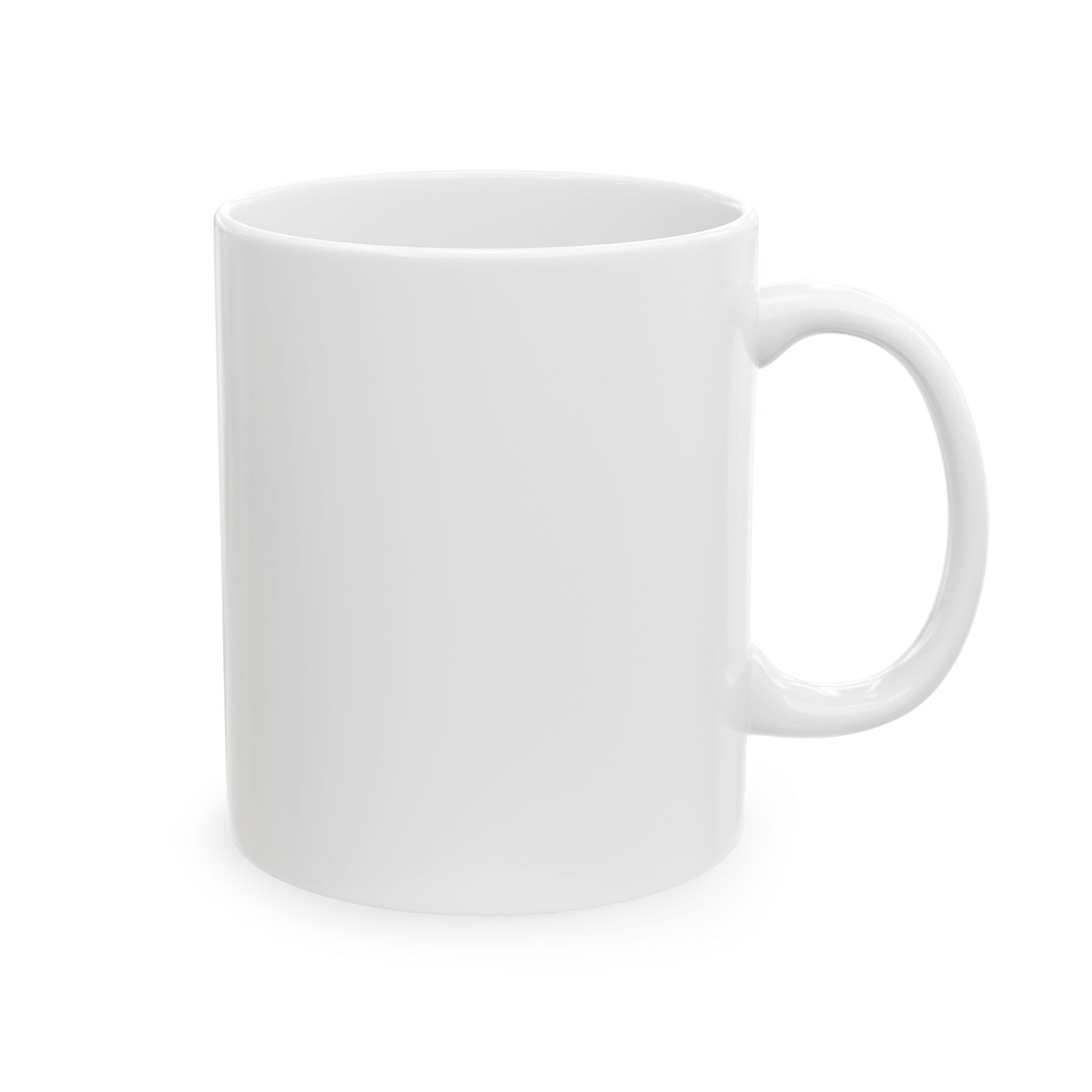 Heroines of Jericho Mug - White with Spinning Wheel and Chair Emblem - Bricks Masons