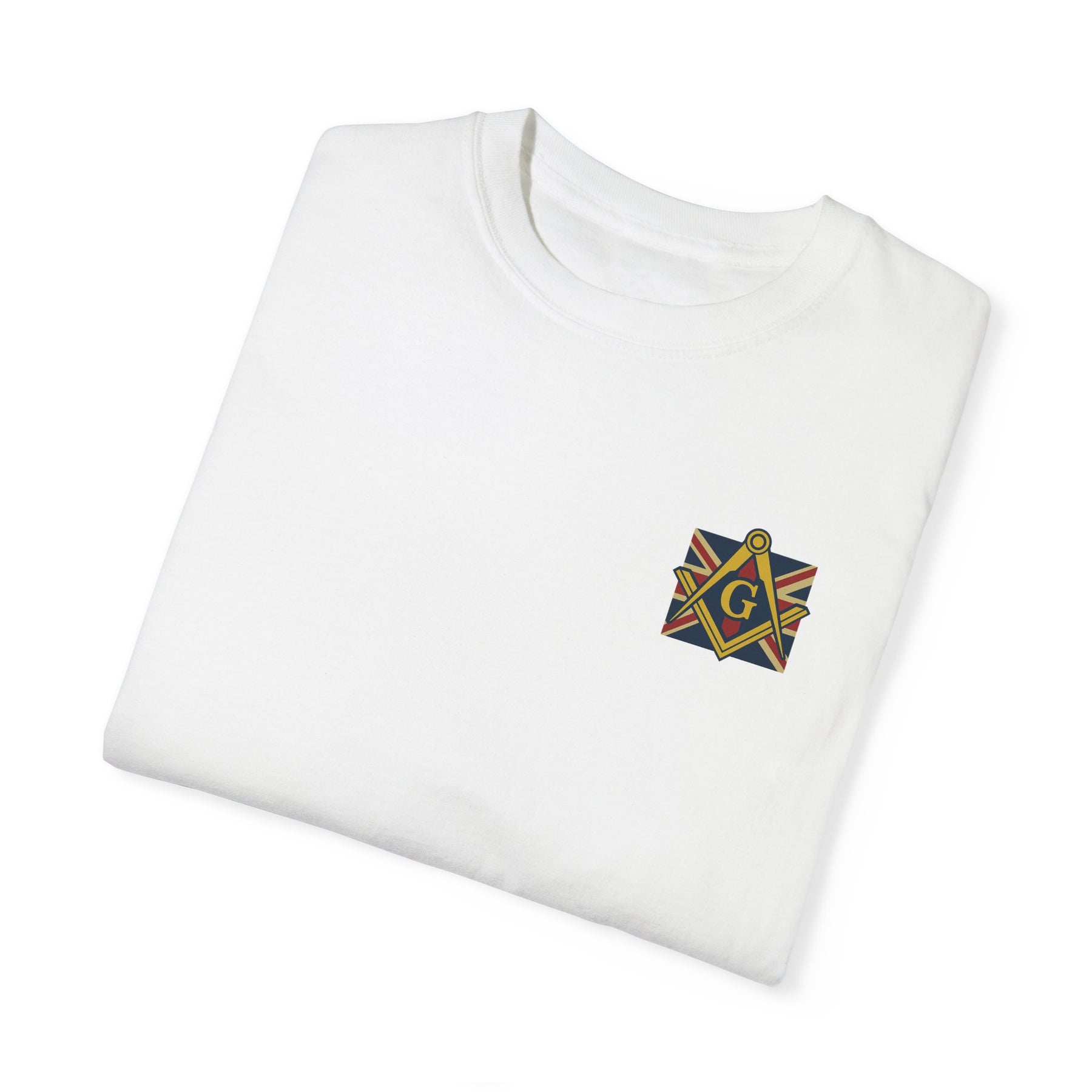 Master Mason Craft T-Shirt - United Kingdom Mason Garment-Dyed Tee - Bricks Masons