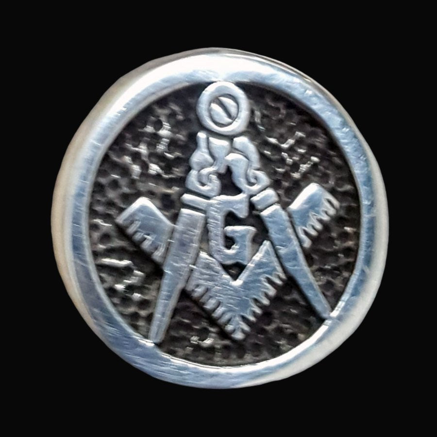 Masonic Master Degree Silver Ring 1.8 cm Art 58 - Bricks Masons