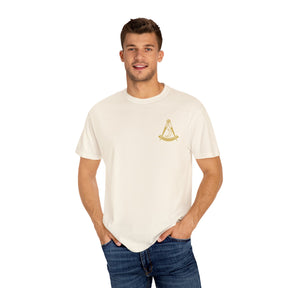 District Deputy Grand Master Blue Lodge T-Shirt - Garment-Dyed Tee - Bricks Masons