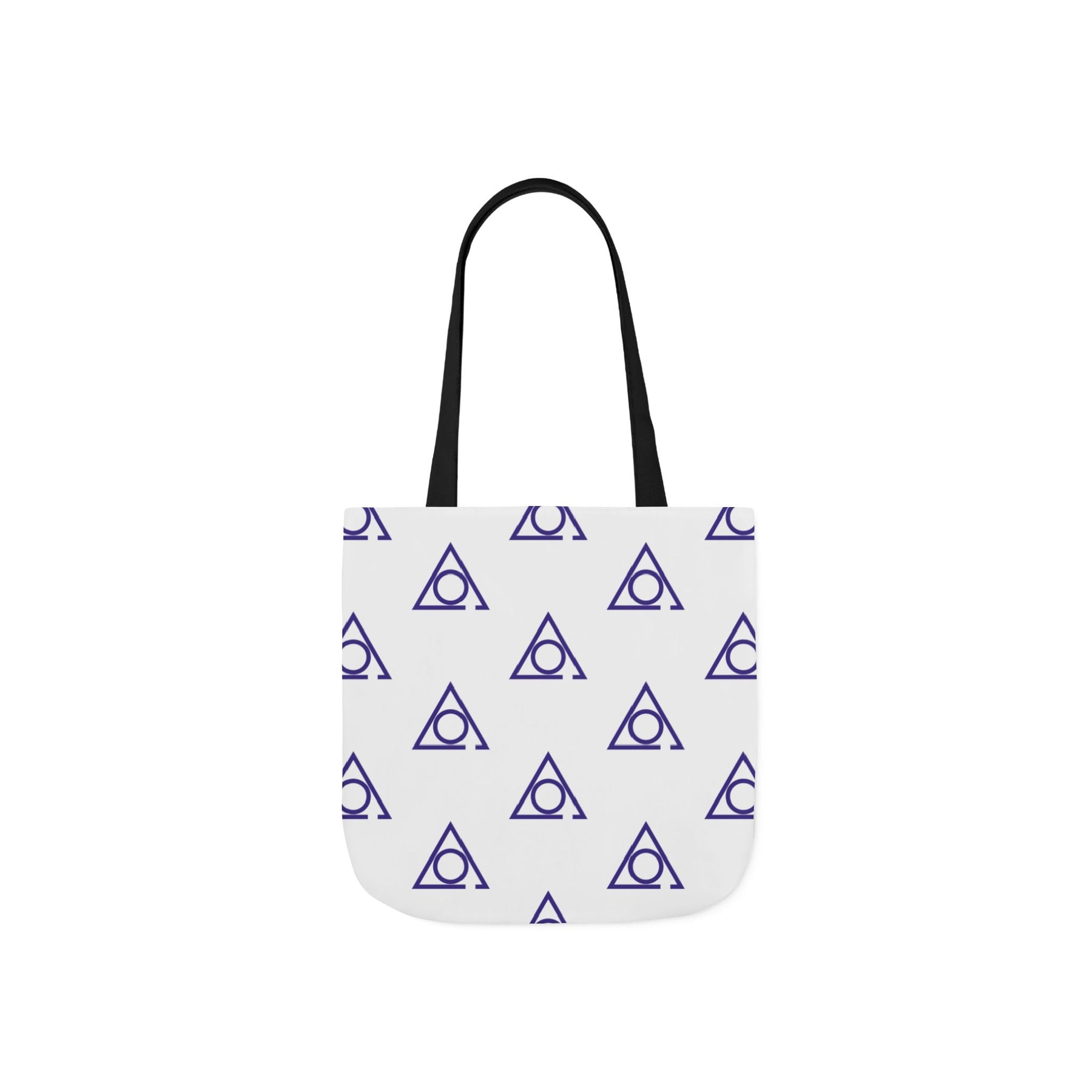 LOCOP Tote Bag - White & Purple Polyester - Bricks Masons