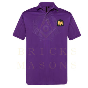 32nd Degree Scottish Rite Polo Shirt - Wings Down Various Colors - Bricks Masons