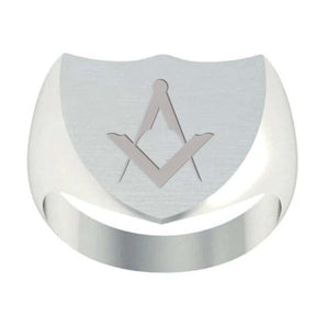 Master Mason Blue Lodge Ring - Sterling Silver