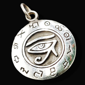 Horus Eye Pendant in Silver 2.5 cm 6 g Art 607 - Bricks Masons