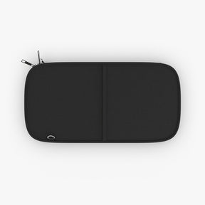 GROTTO Passport Wallet - Black With Shoulder & Wrist Strap - Bricks Masons