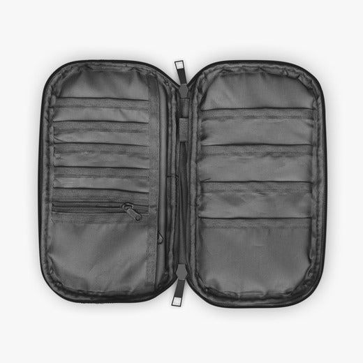 Master Mason Blue Lodge Passport Wallet - White Texas Mason With Shoulder & Wrist Strap - Bricks Masons