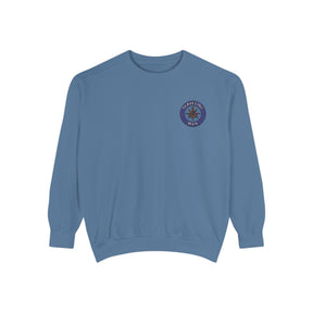 Master Mason Blue Lodge Sweatshirt - Embroidered Emblem Traveling Man - Bricks Masons