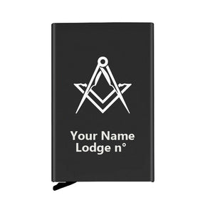 Master Mason Blue Lodge Credit Card Holder - Various Colors - Bricks Masons