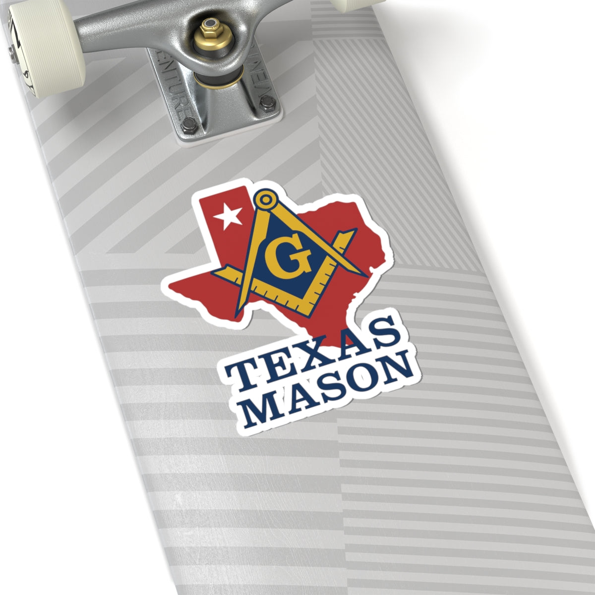 Master Mason Blue Lodge Sticker Decal - Kiss-Cut Texas Mason - Bricks Masons
