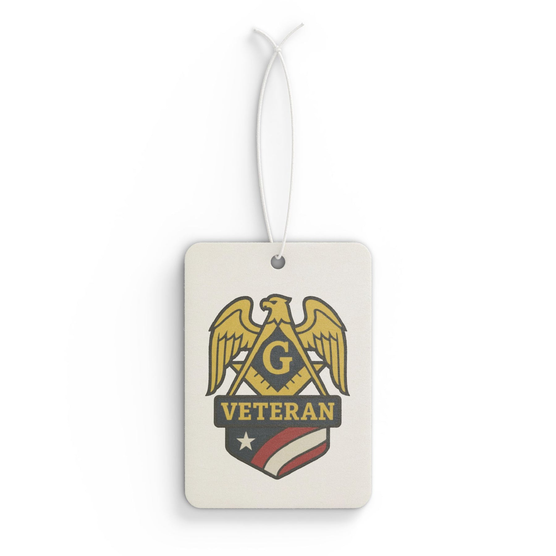 Master Mason Blue Lodge Car Air Freshener - Veteran Mason - Bricks Masons