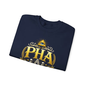 Master Mason Blue Lodge Sweatshirt - Prince Hall Affiliated Square & Compass G & Eye - Bricks Masons