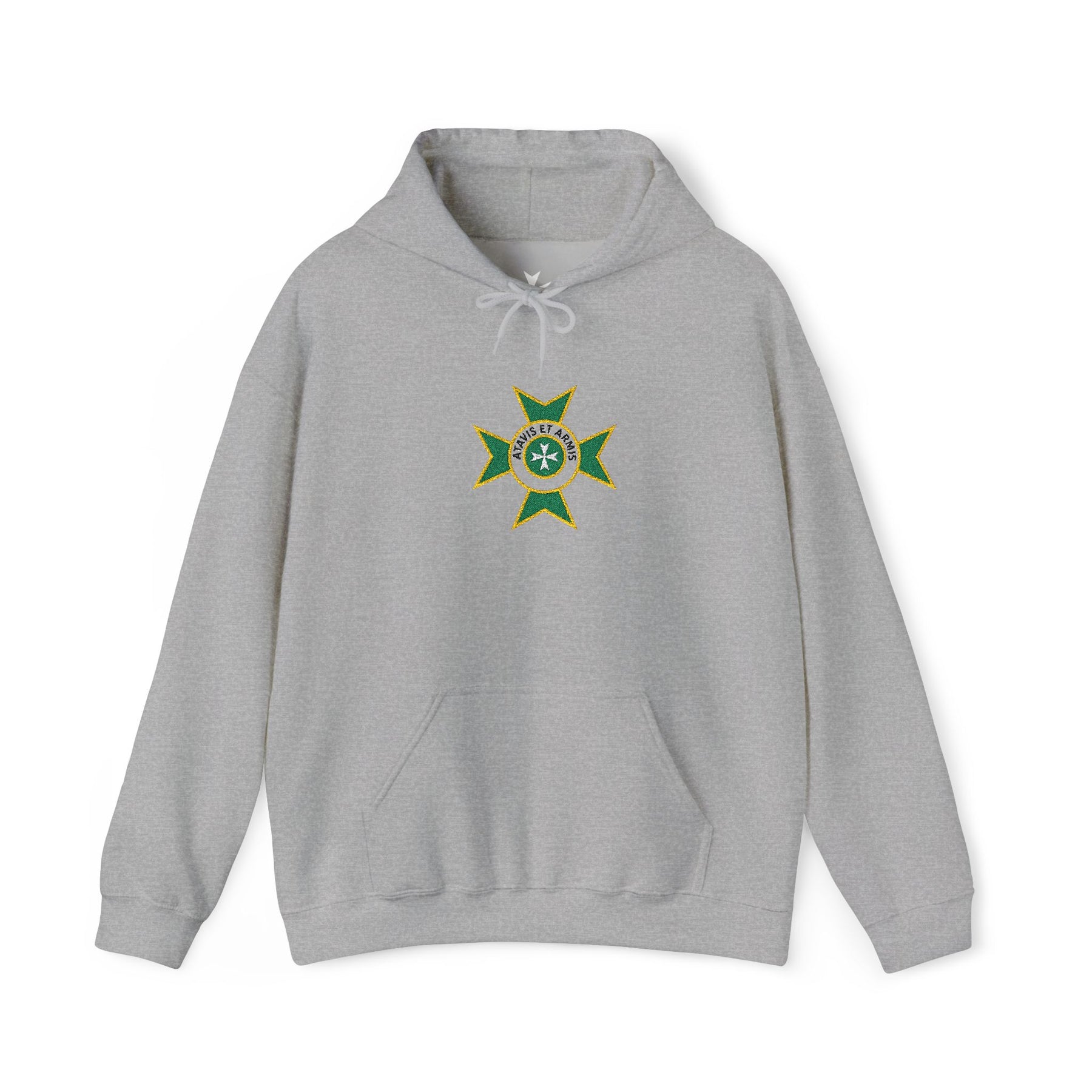 Order of Saint Lazarus Hoodie - Soft Cotton Poly Blend Front Stitch - Bricks Masons