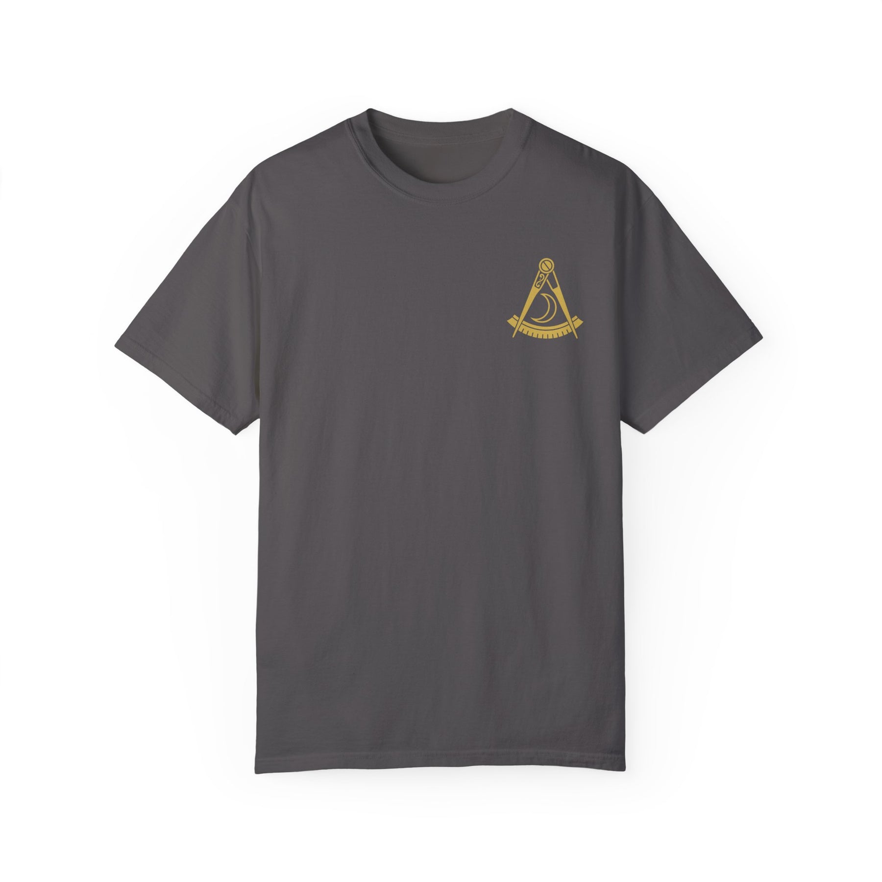 District Deputy Grand Master Blue Lodge T-Shirt - Garment-Dyed Tee - Bricks Masons