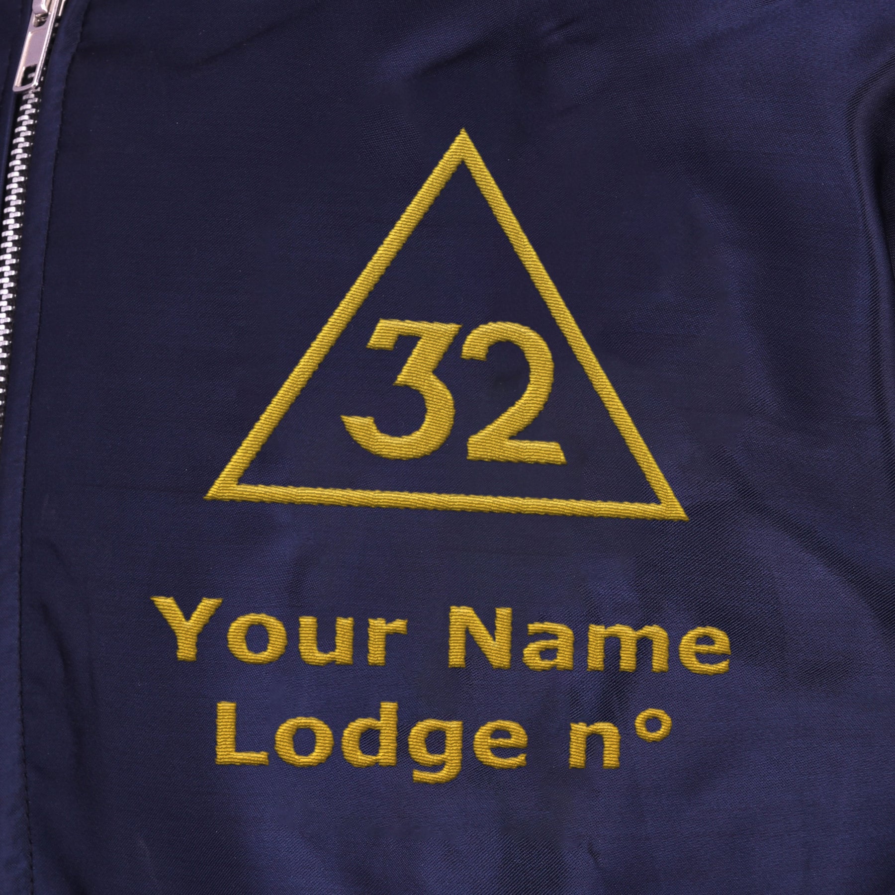 32nd Degree Scottish Rite Jacket - Blue Color With Gold Embroidery - Bricks Masons