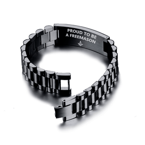 Master Mason Blue Lodge Bracelet - Stainless Steel