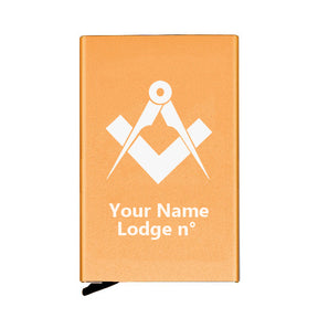 Master Mason Blue Lodge Credit Card Holder - Various Colors - Bricks Masons