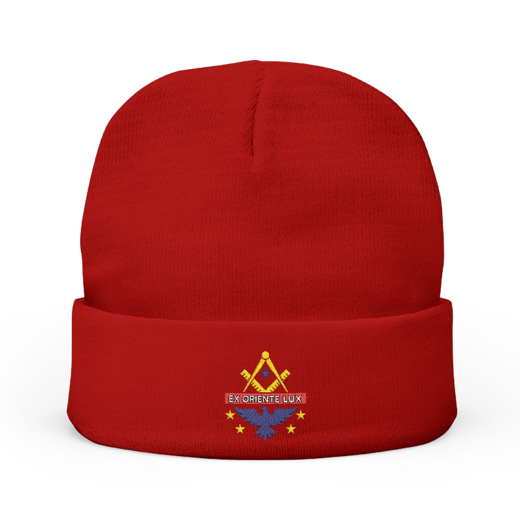 National Sojourners Beanie - Knit Embroidery Emblem - Bricks Masons
