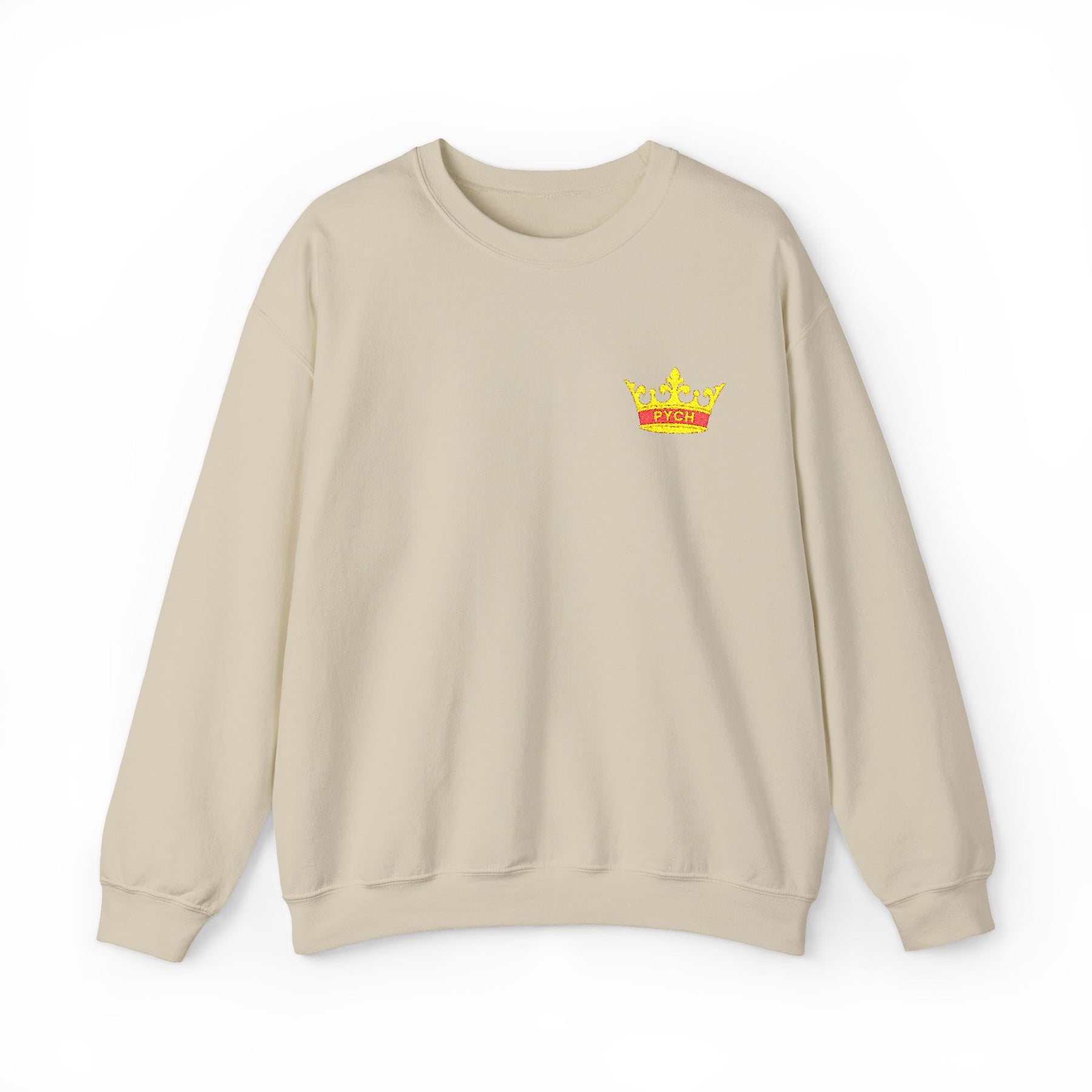 PYCH Sweatshirt - Crewneck Front Chest Crest - Bricks Masons