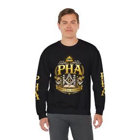 Master Mason Blue Lodge Sweatshirt - Prince Hall Affiliated Square & Compass G & Eye - Bricks Masons