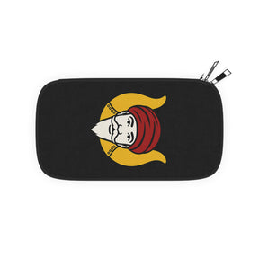 GROTTO Passport Wallet - Black With Shoulder & Wrist Strap - Bricks Masons