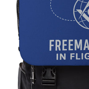 Master Mason Blue Lodge Backpack - Freemason In Flight Blue Color - Bricks Masons