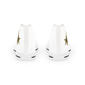 Master Mason Blue Lodge Sneaker - High Top Black & White Sole with Golden S&C G - Bricks Masons