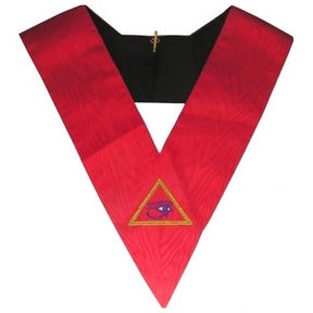 90th Degree Memphis Misraim Collar - Hand Embroidery - Bricks Masons