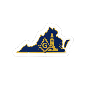 Master Mason Blue Lodge Sticker Decal - Water Resistant Vinyl Virginia - Bricks Masons