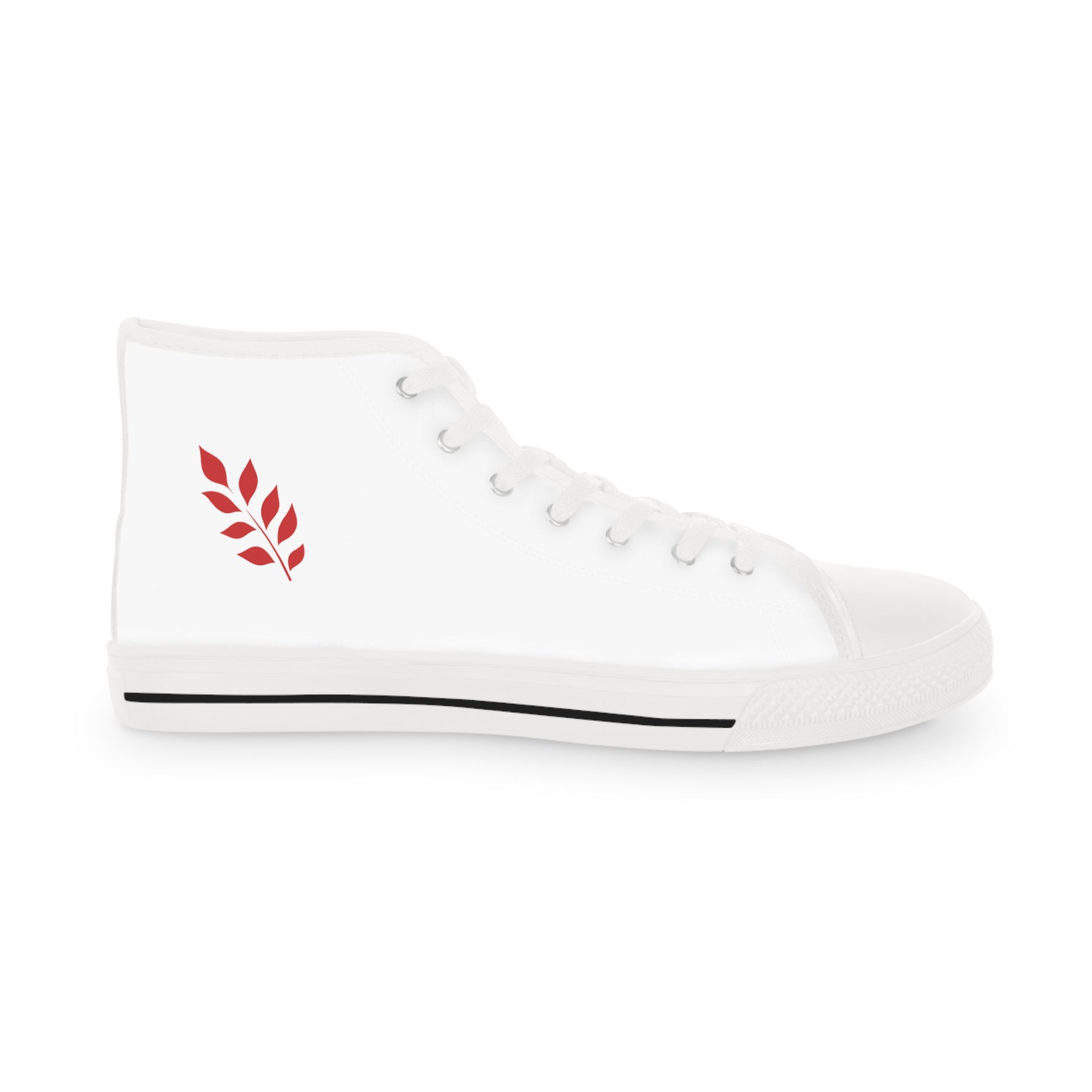 Red Branch of Eri Sneaker - High Top Black & White Red Branch - Bricks Masons