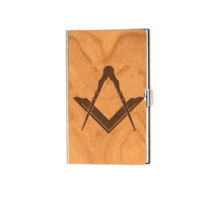 Master Mason Blue Lodge Card Holder - (RFID Protection) - Bricks Masons