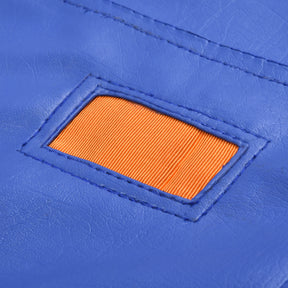 Master Mason Blue Lodge Work Apron - Blue Leather Square and Compass G - Bricks Masons