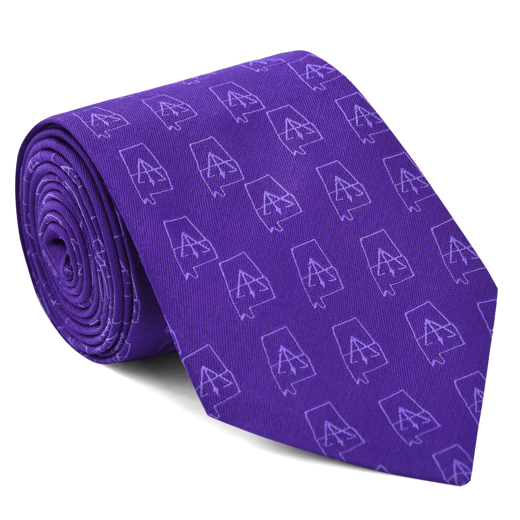 Council Necktie - Purple Silk Council Emblem