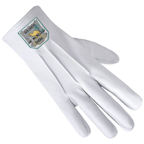 The Queen Of Sheba Glove - Pure White Leather - Bricks Masons