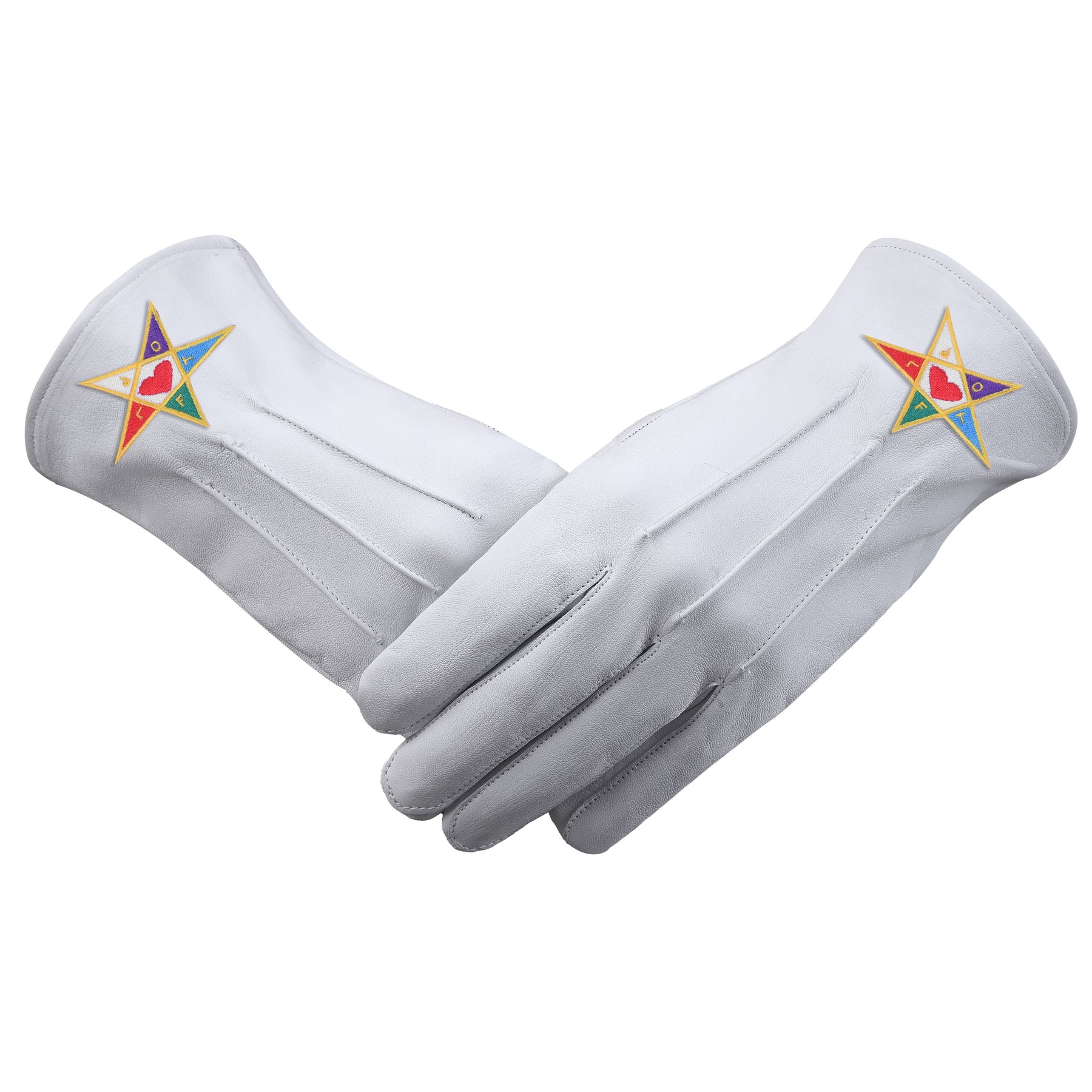 Youth Department International Masons Glove - Leather With Colorful Star - Bricks Masons
