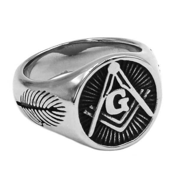 Master Mason Blue Lodge Ring - Vintage Square and Compass G