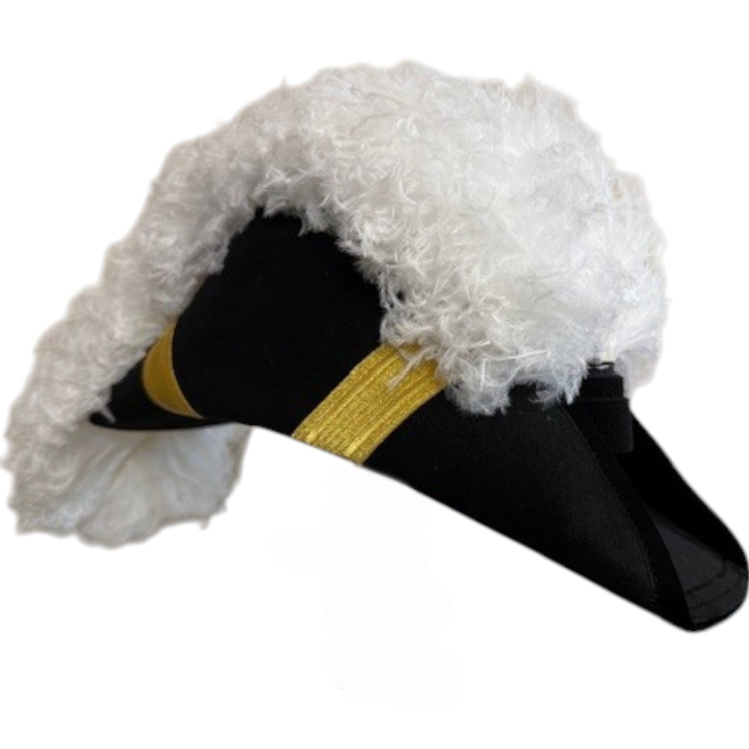 Grand Encampment Officer Knights Templar Chapeau - All White Plumes - Bricks Masons