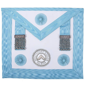 Master Mason Craft English Regulation Apron - Turquoise Moire