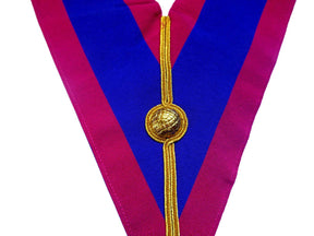 Grand Officers Mark English Regulation Officer Collar - Purple & Blue Moire